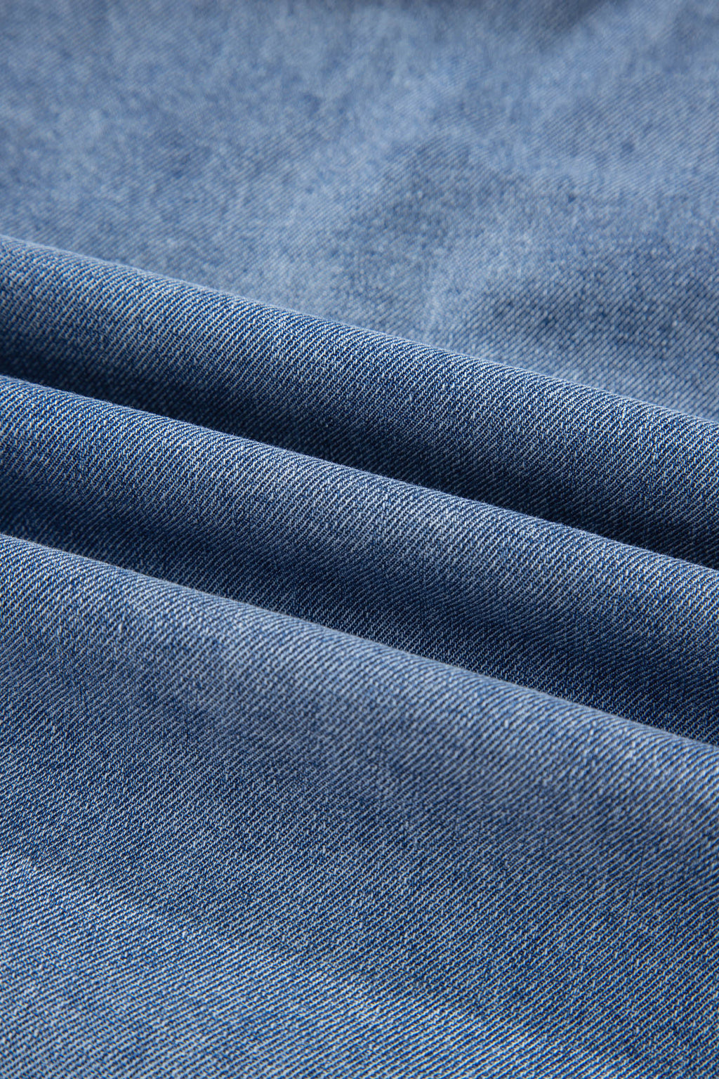 Denim Pleated Patchwork Sleeveless Top