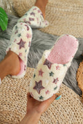 Star Pattern Plush Slippers