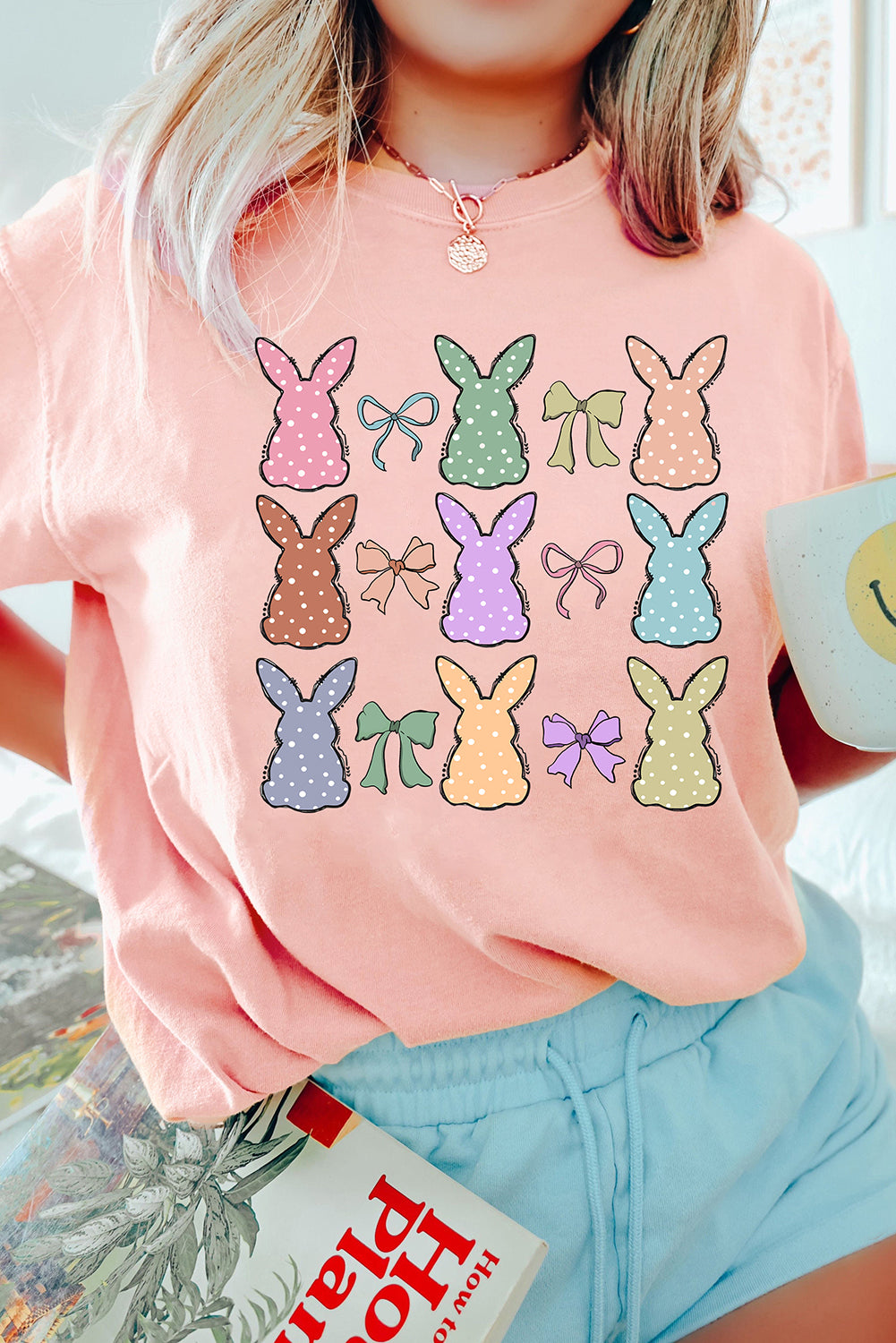Dotty Bunny Bow T-Shirt