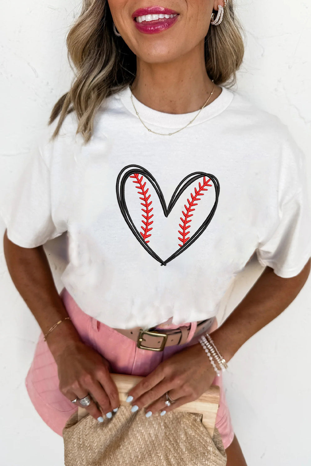 Baseball Heart Graphic Tee