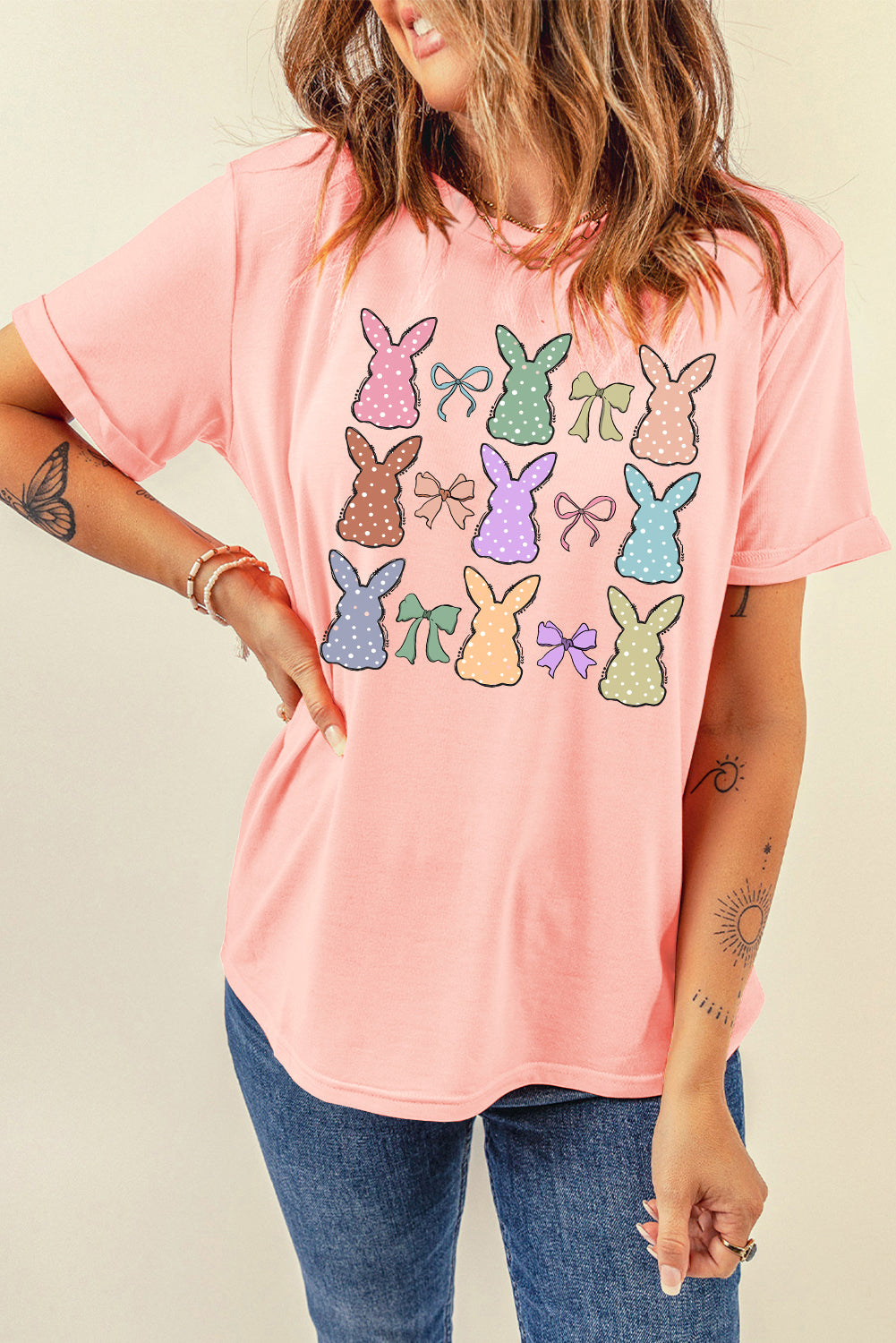 Dotty Bunny Bow T-Shirt