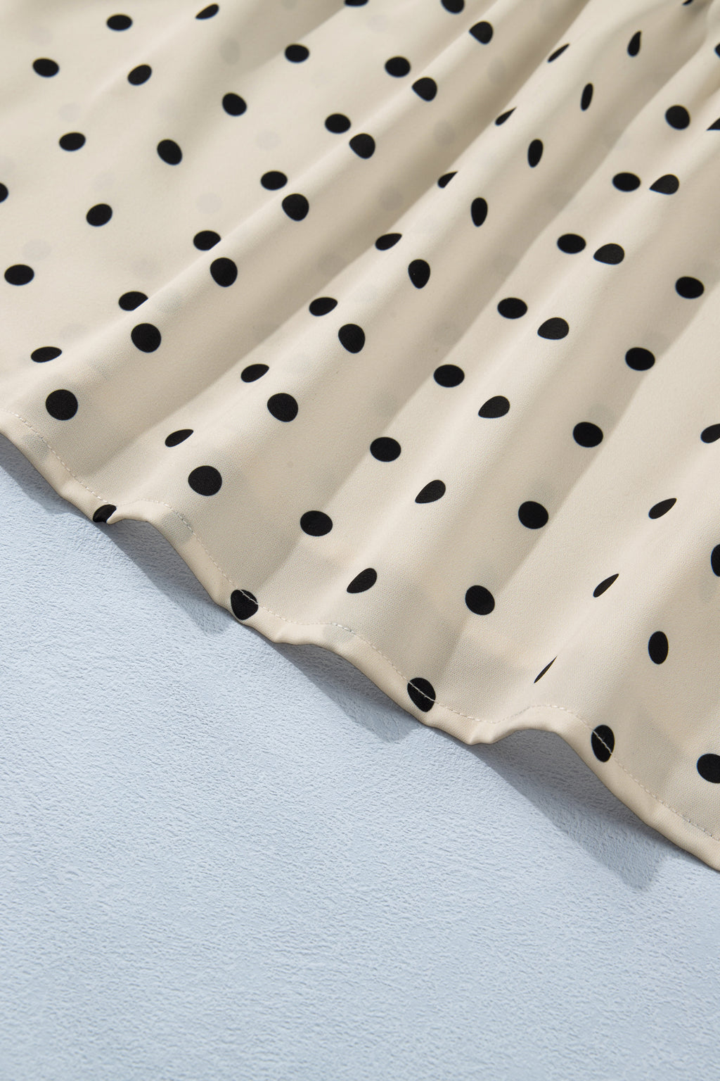 Plus Size Polka Dot Short Sleeve Blouse