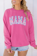 Floral Mama Graphic Pullover Sweatshirt