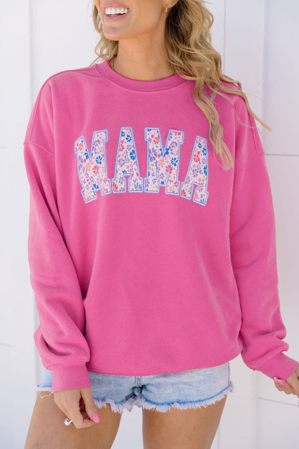 Floral Mama Graphic Pullover Sweatshirt
