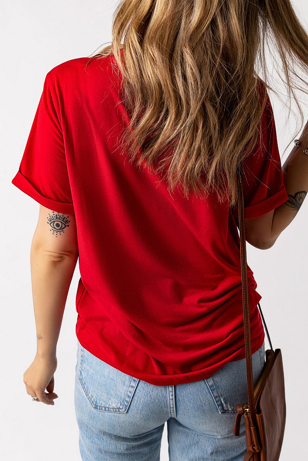 Bowknot Graphic Crew Neck Tee
