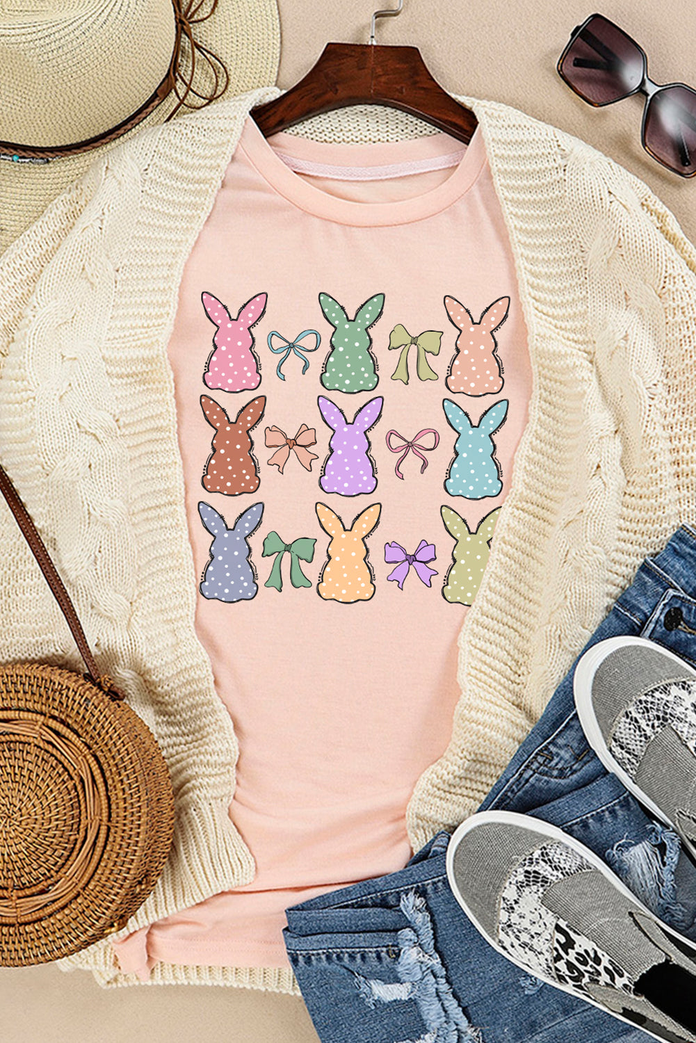 Dotty Bunny Bow T-Shirt