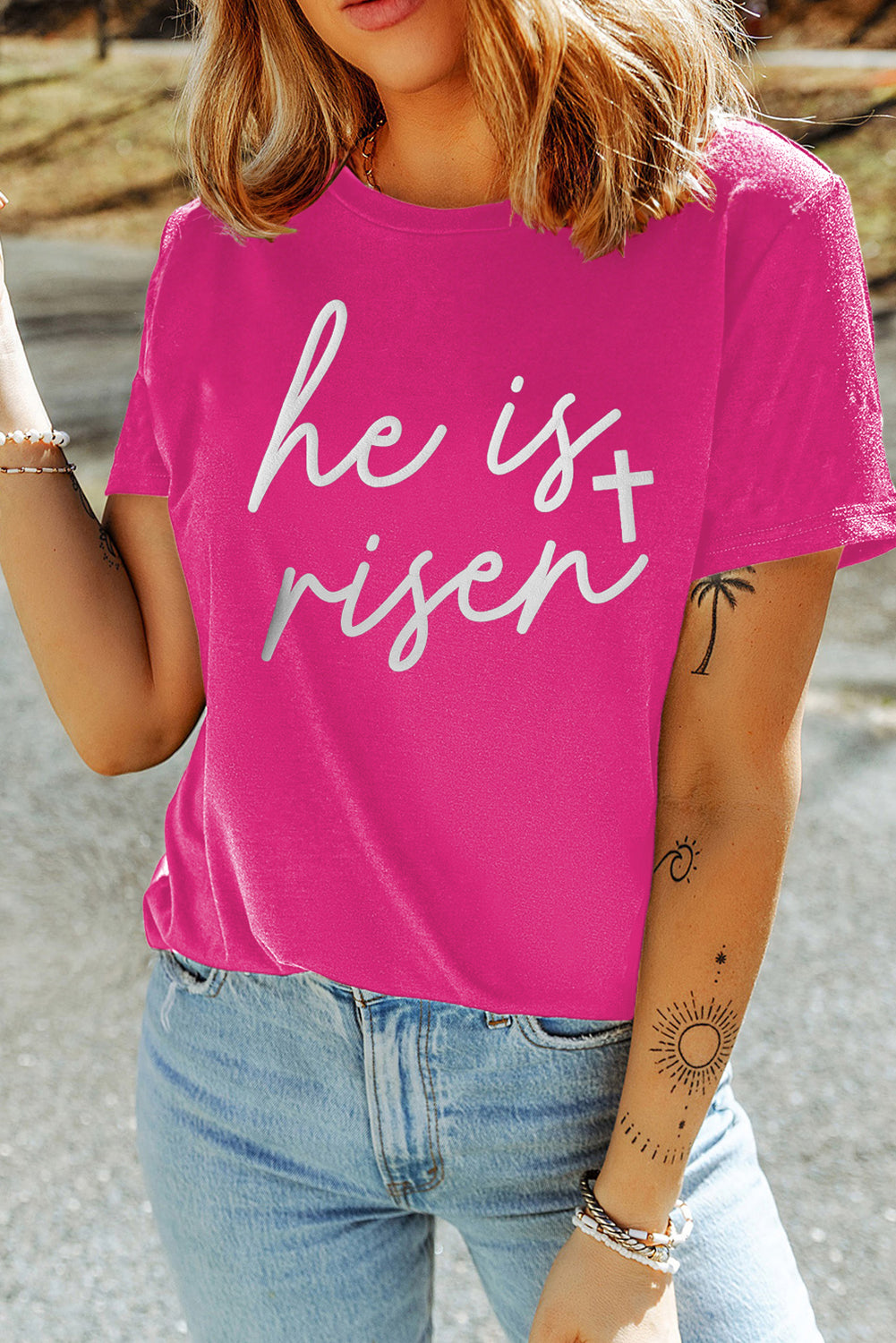 He Is Risen Graphic Tee