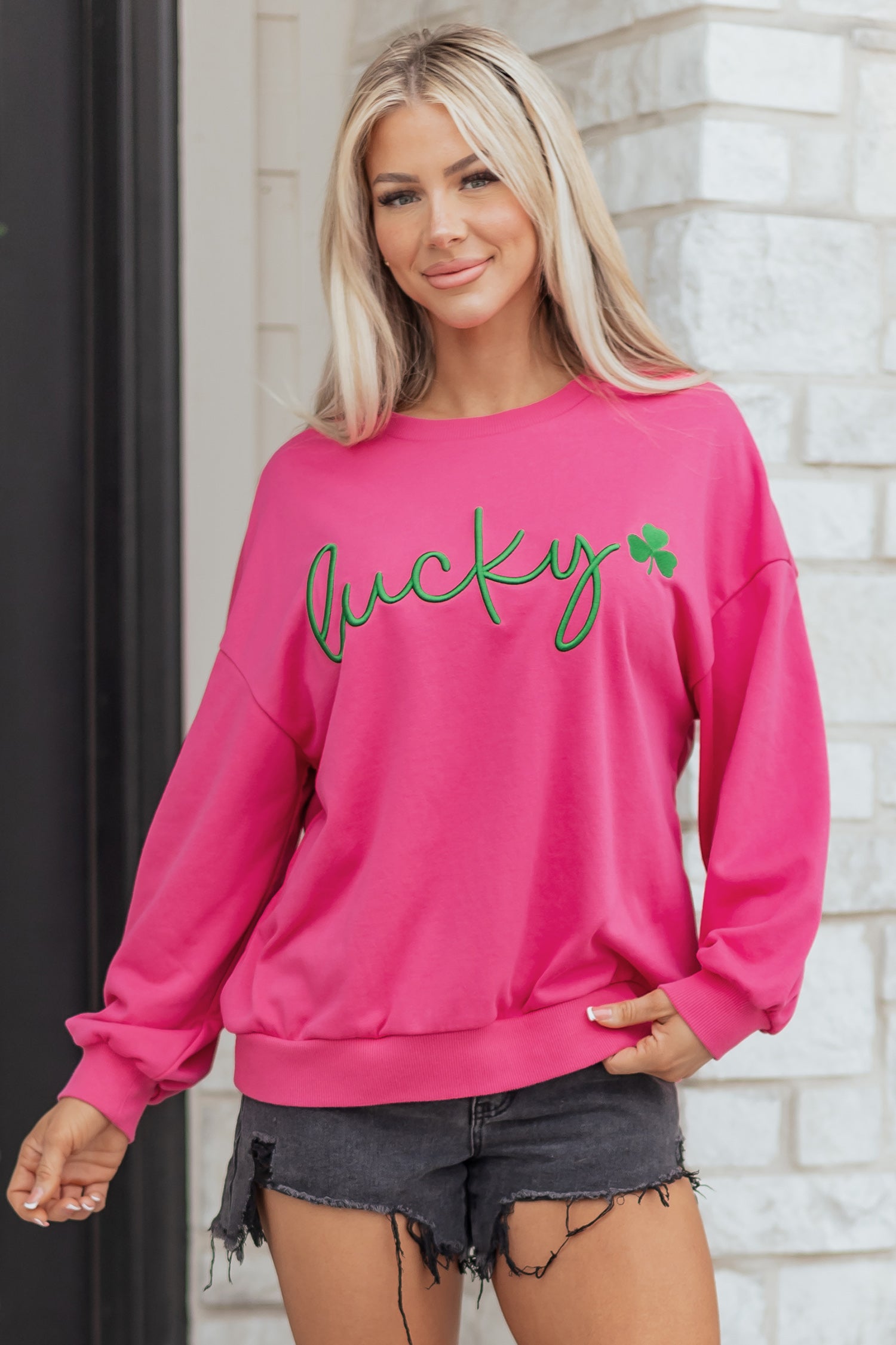 Lucky Clover Pullover Sweatshirt