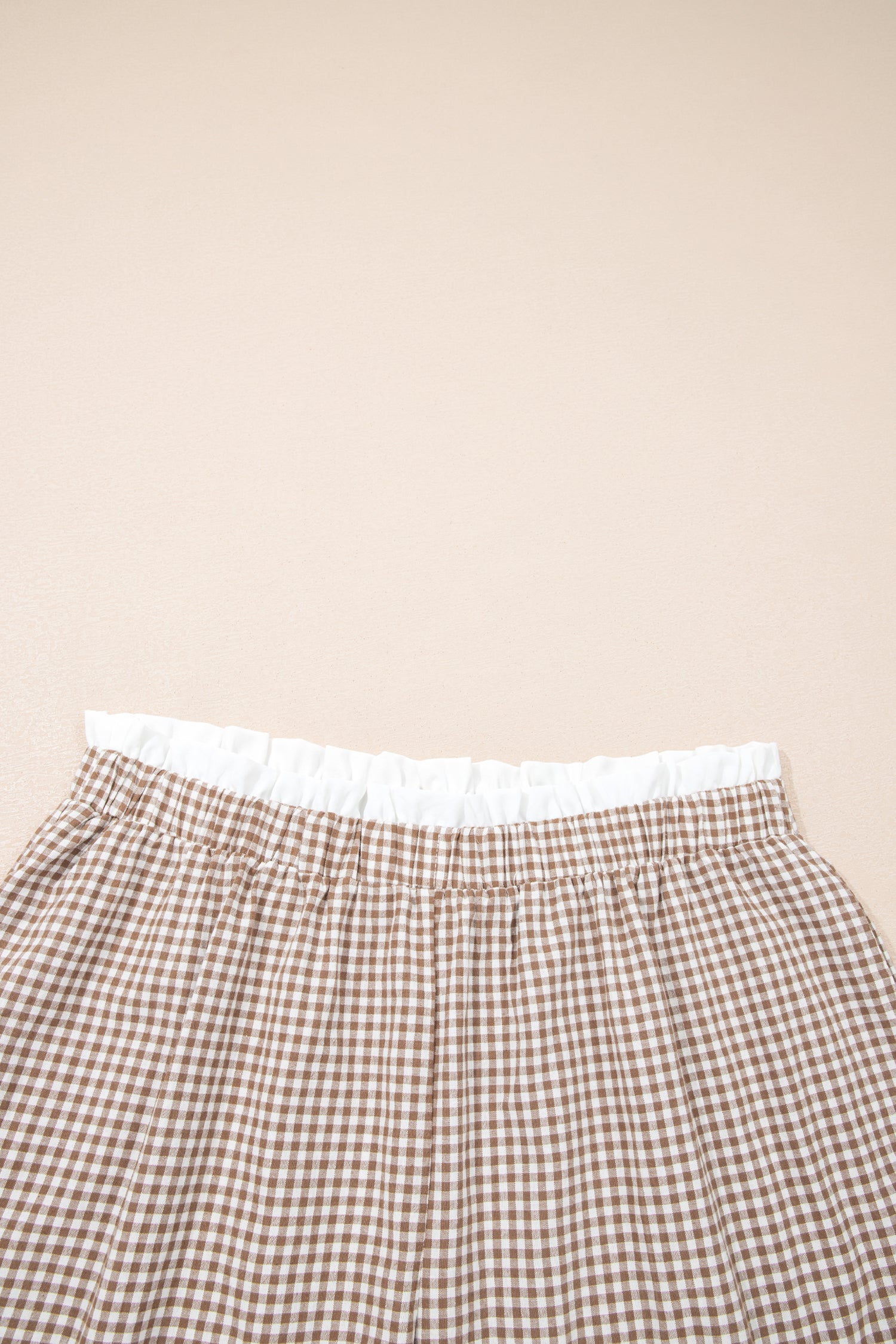 Plus Size Plaid Shorts
