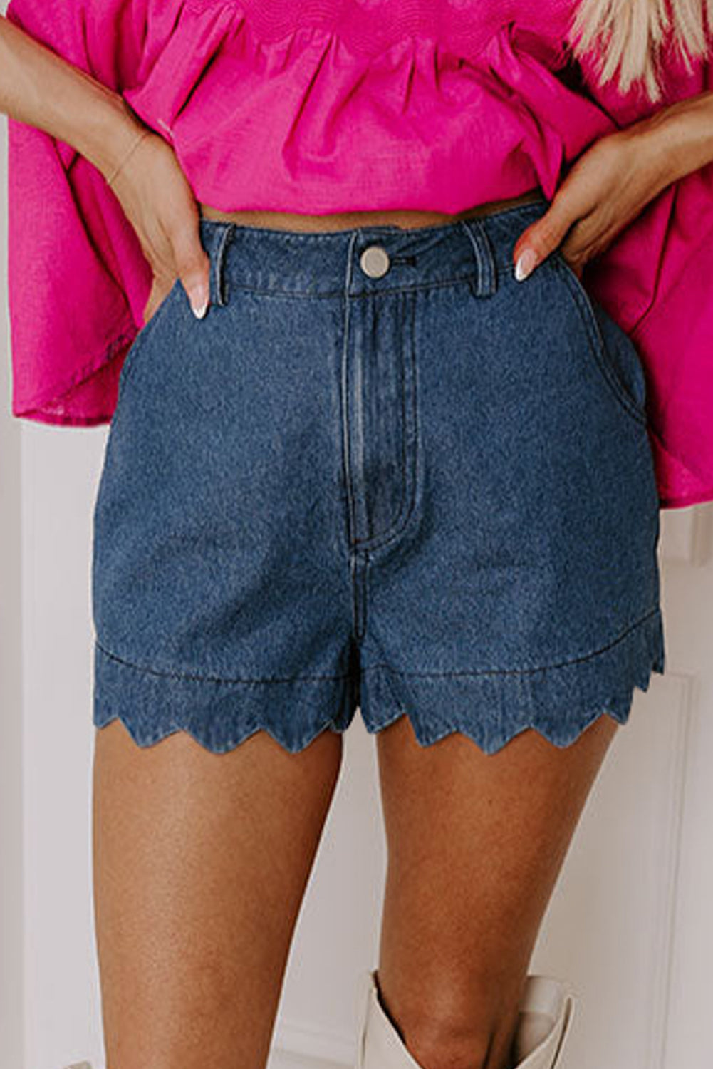 High Waist Denim Shorts