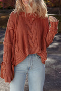 Burl Textured Knit Sweater