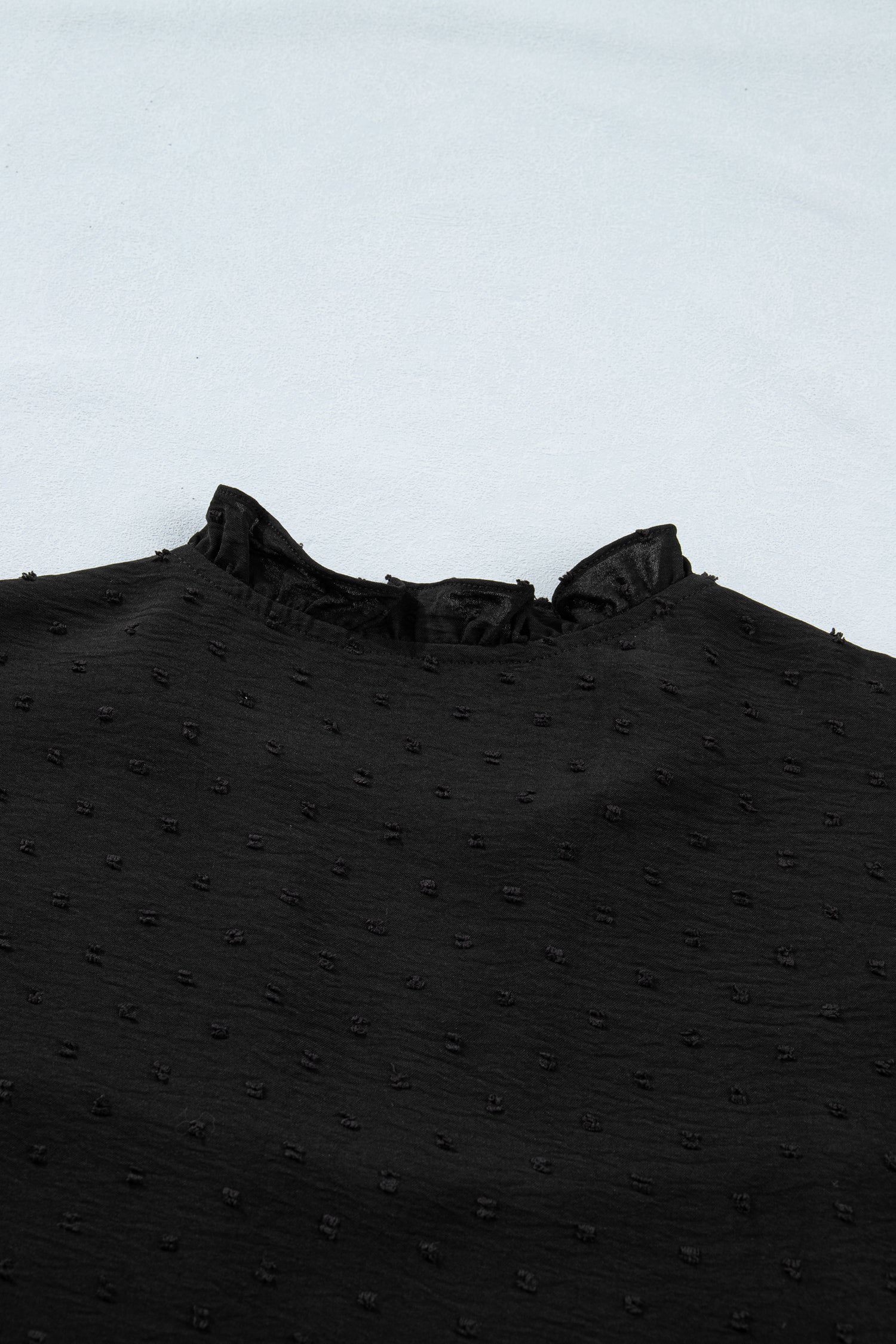 Plus Size Swiss Dot Ruffle Lace V Neck Tank Top