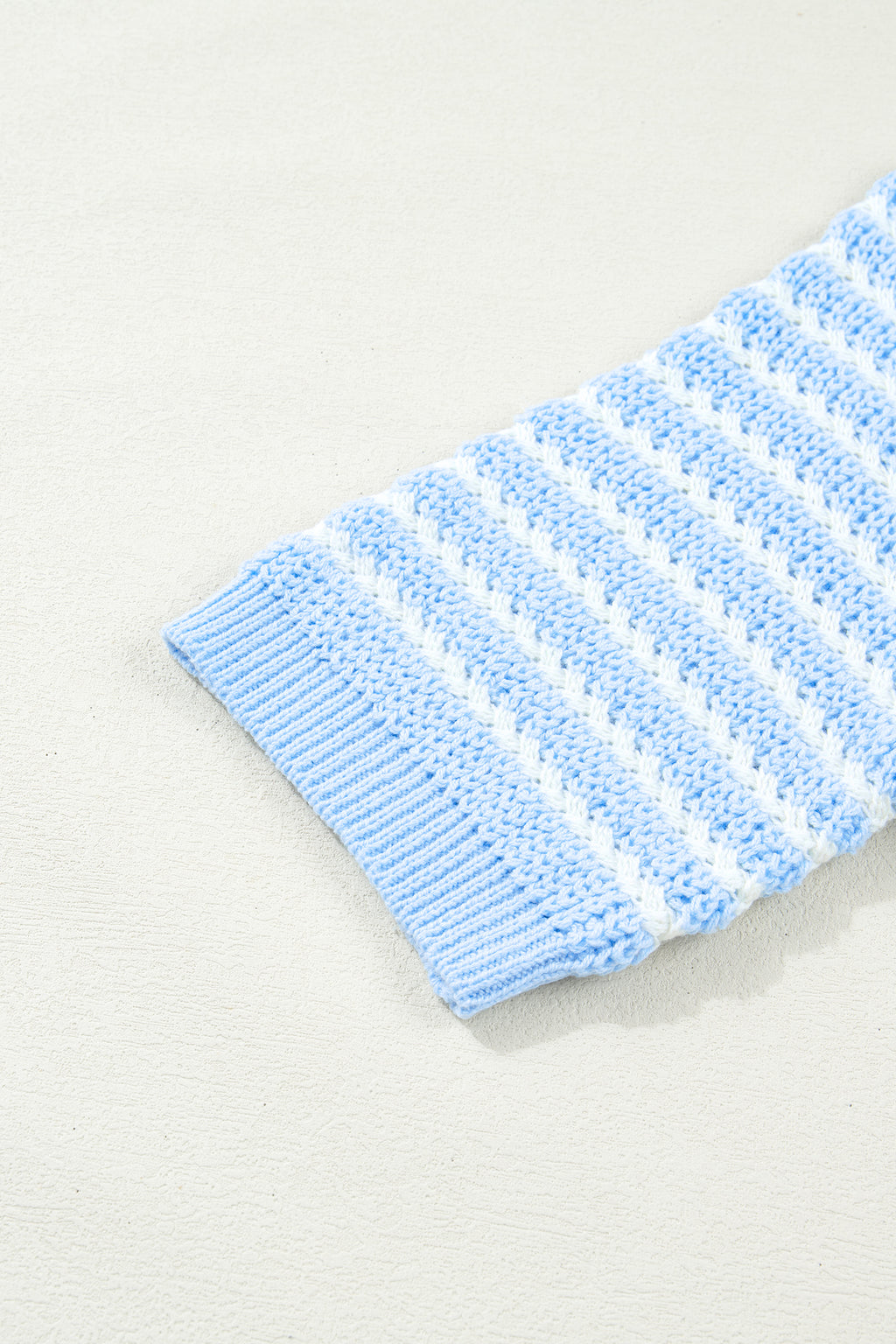 Striped Bow Knot Short Sleeve Top