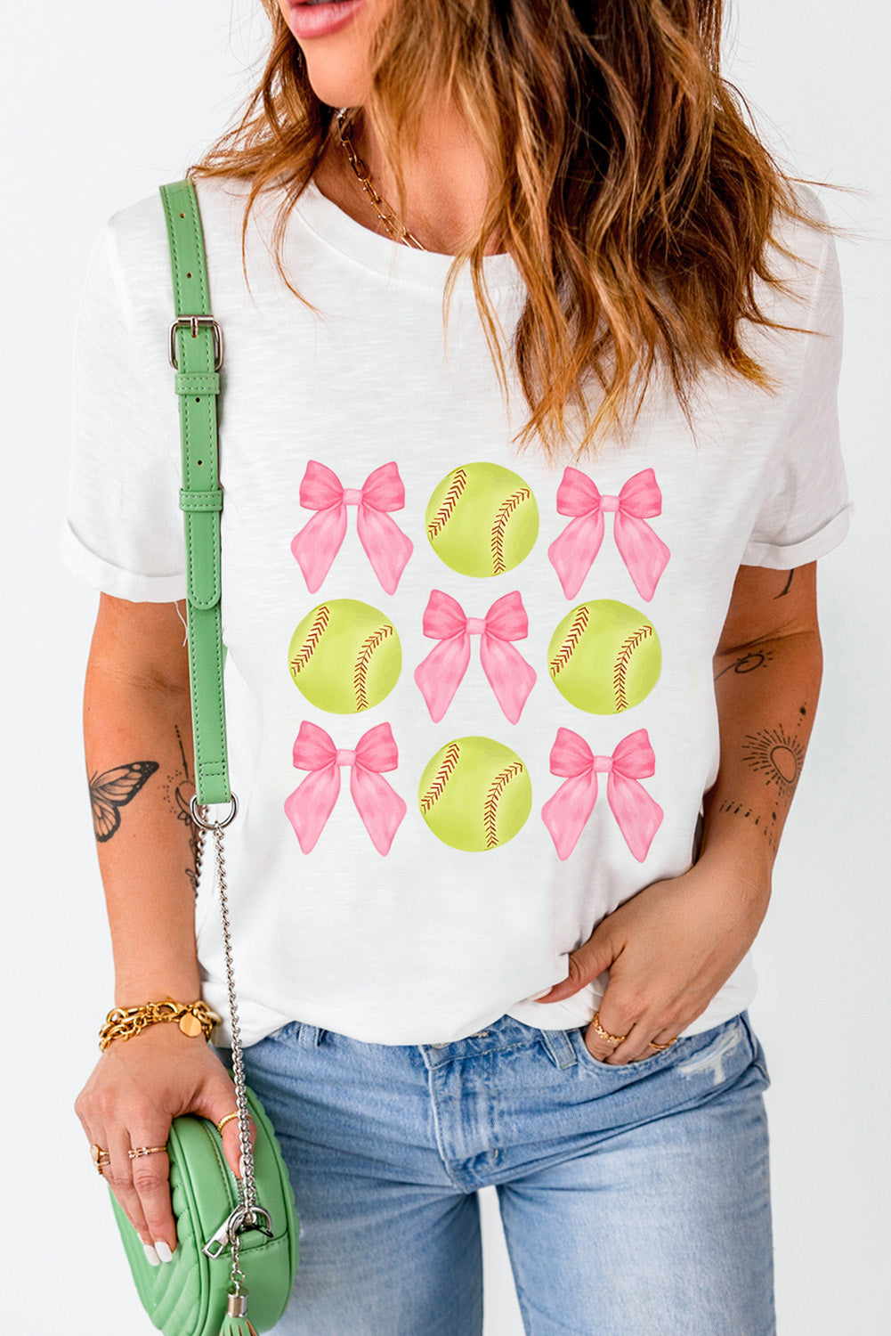 Bow Tie Baseball GraphicTee