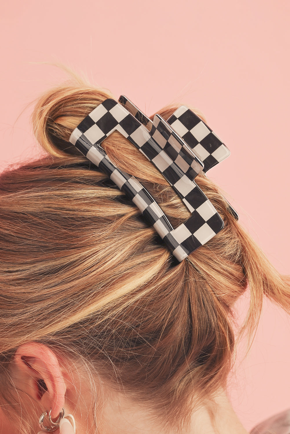 Checkered Hair Clip