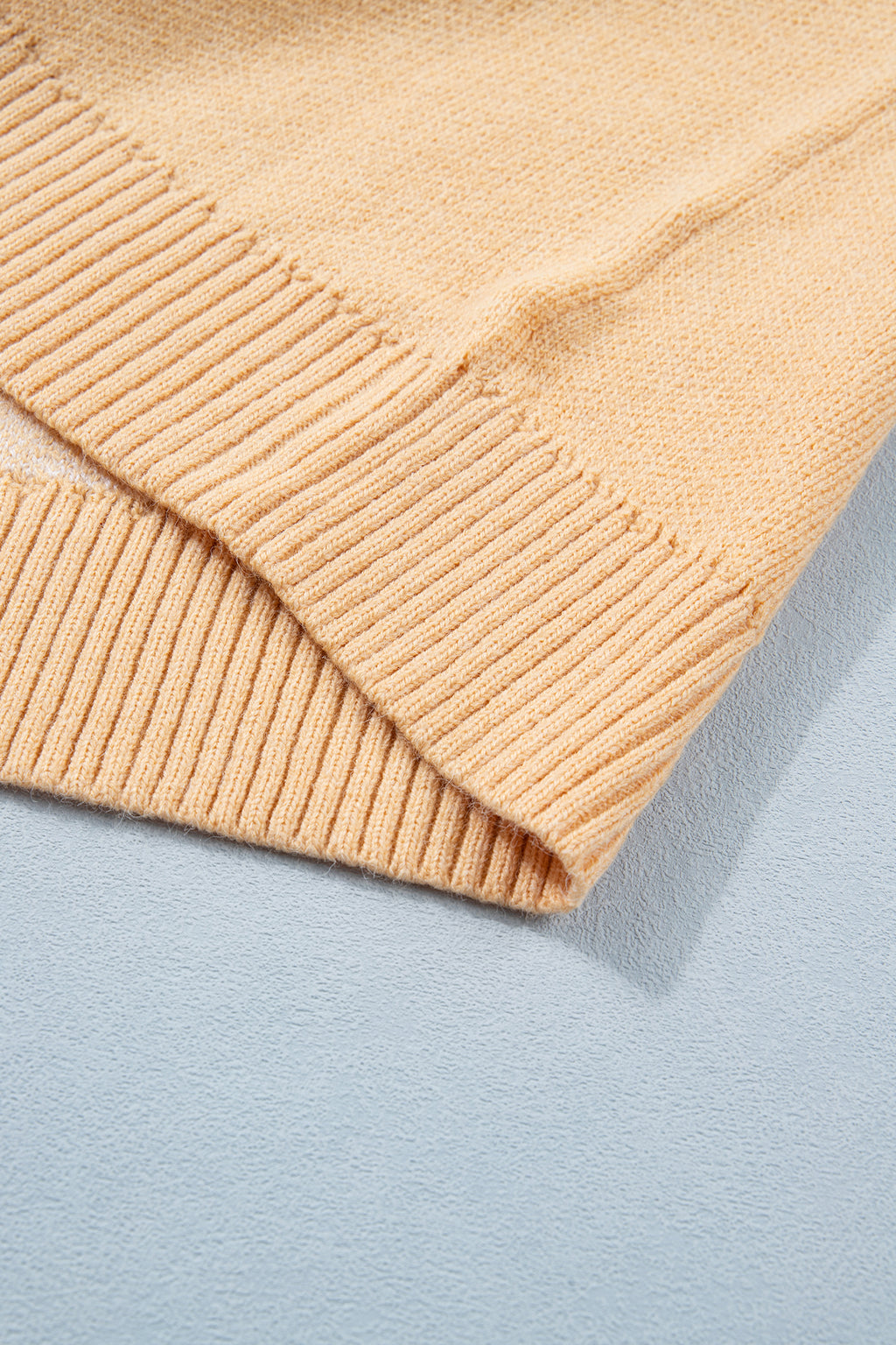 Bow Pattern Drop Shoulder Loose Sweater