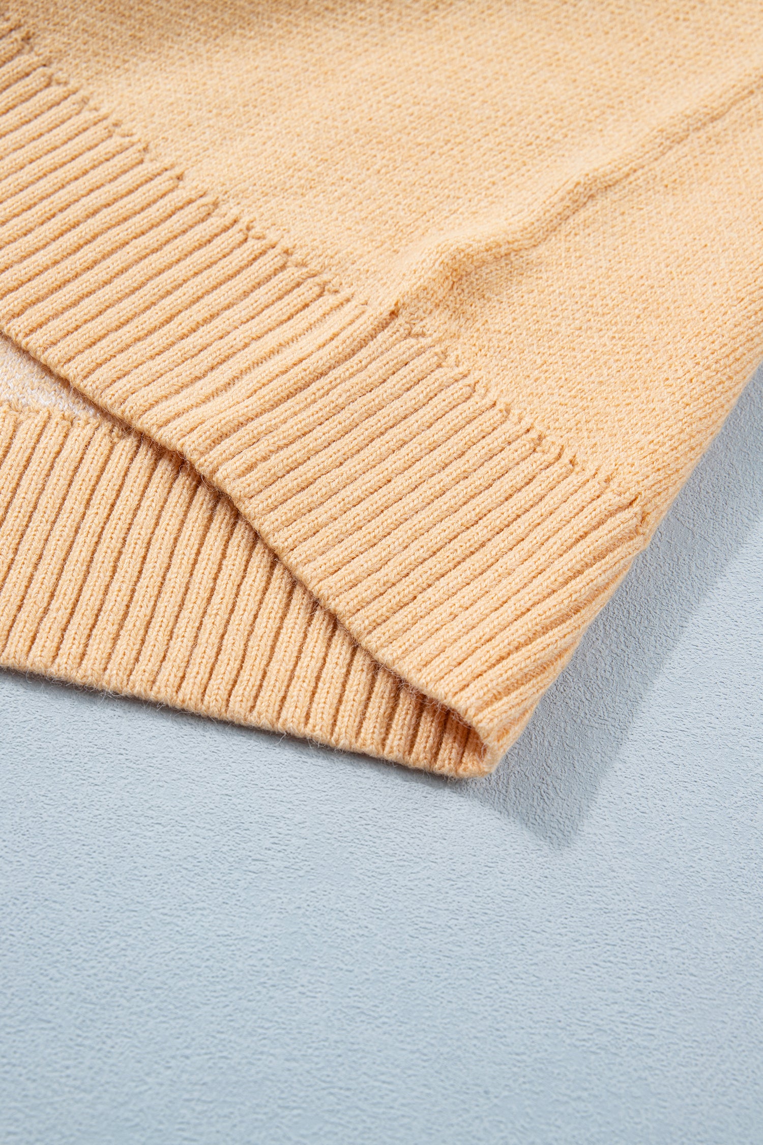 Bow Pattern Drop Shoulder Loose Sweater