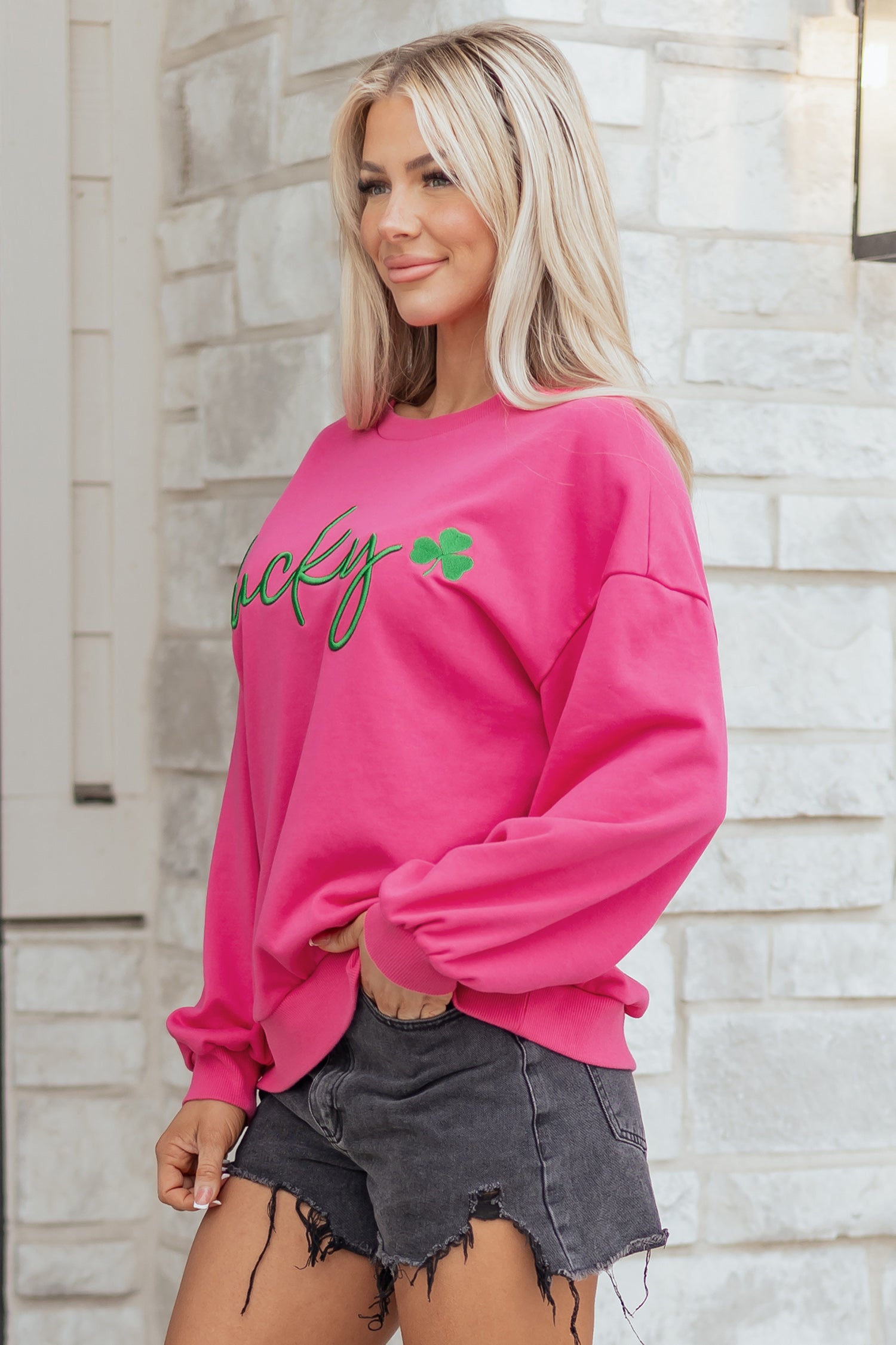Lucky Clover Pullover Sweatshirt