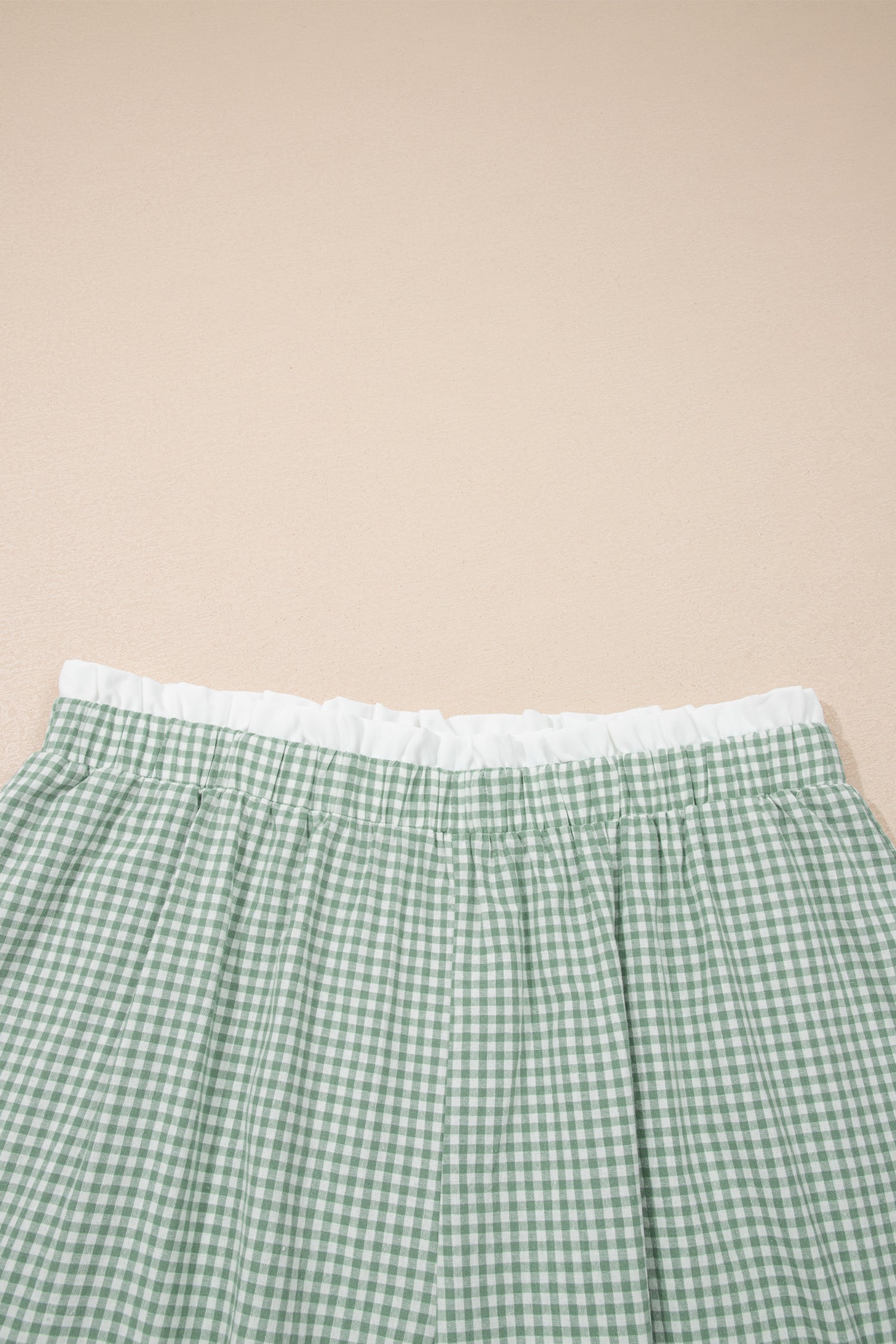 Plus Size Plaid Shorts