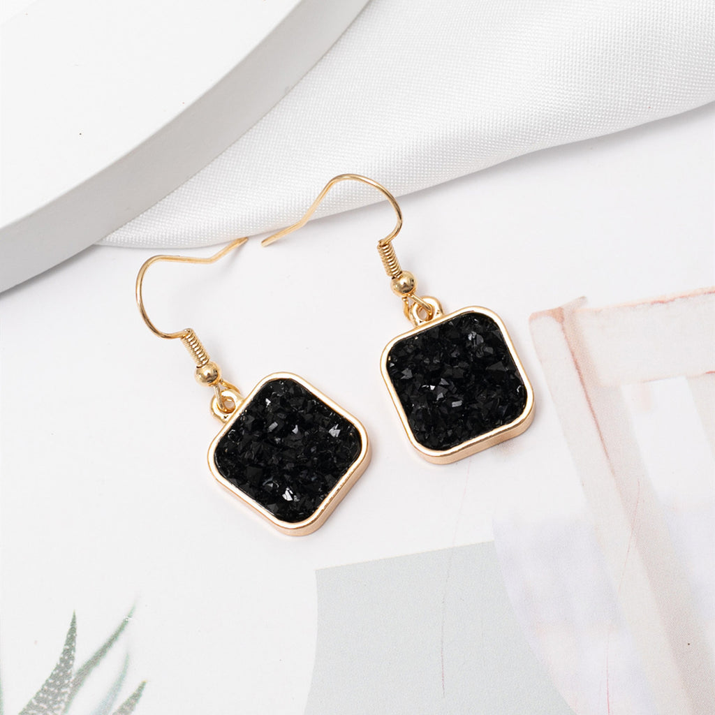 Metal Square Earrings