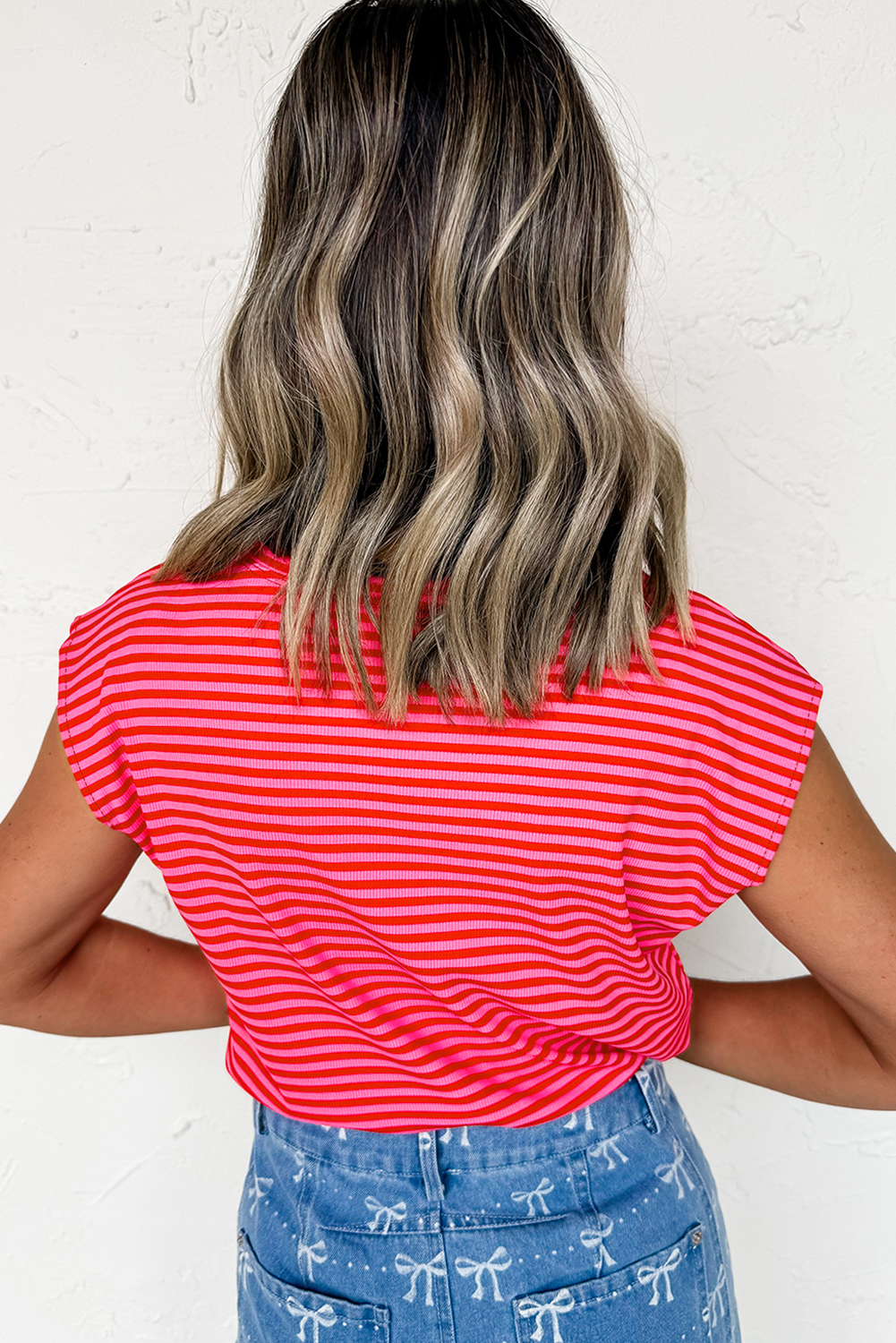 Mama Striped Graphic T-Shirt