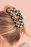 Checkered Hair Clip
