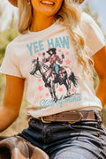 Yee-Haw State of mind Cowgirl Graphic Tee