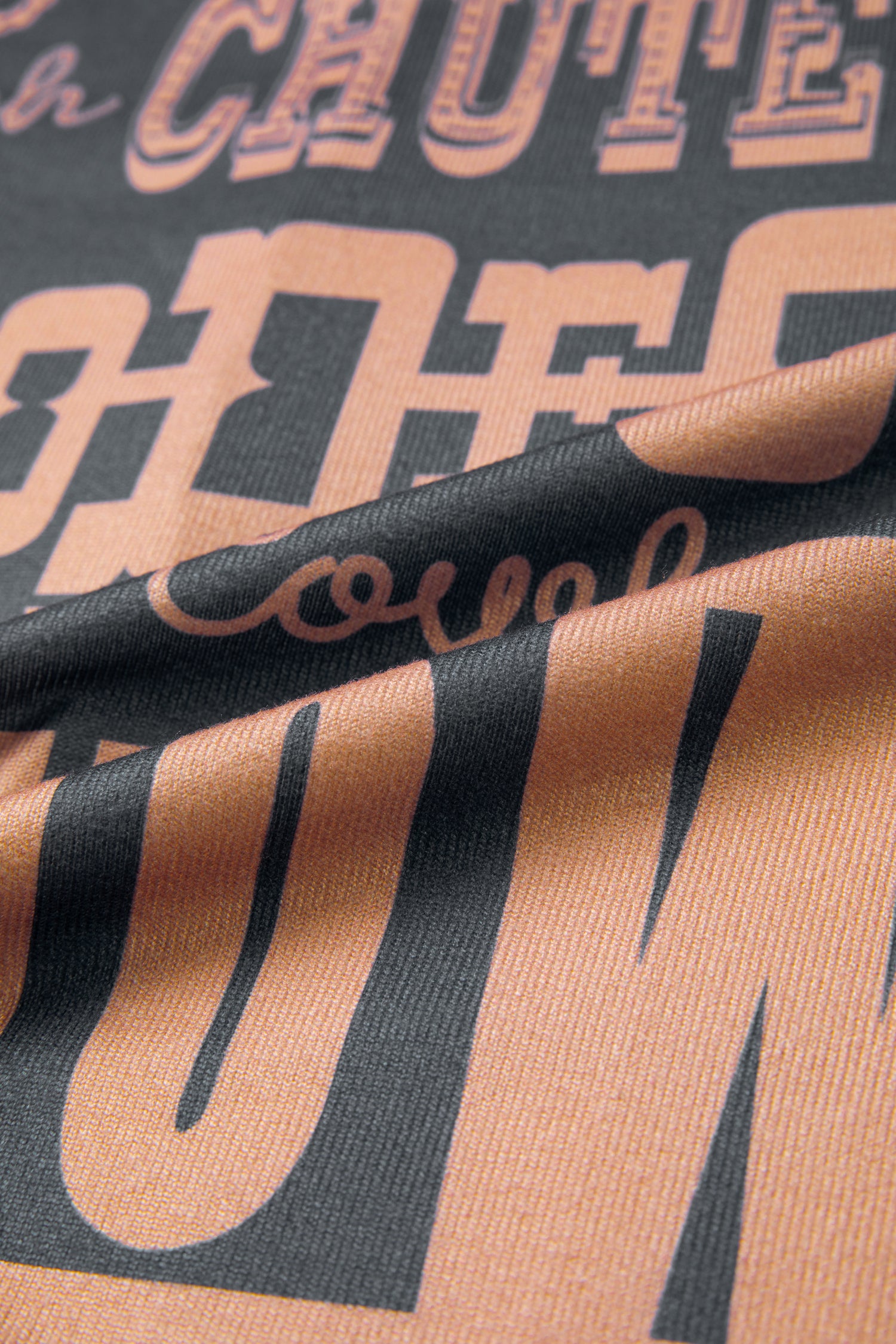 Dark Grey Howdy Cowboy Letter Printed Western Fashion Tee