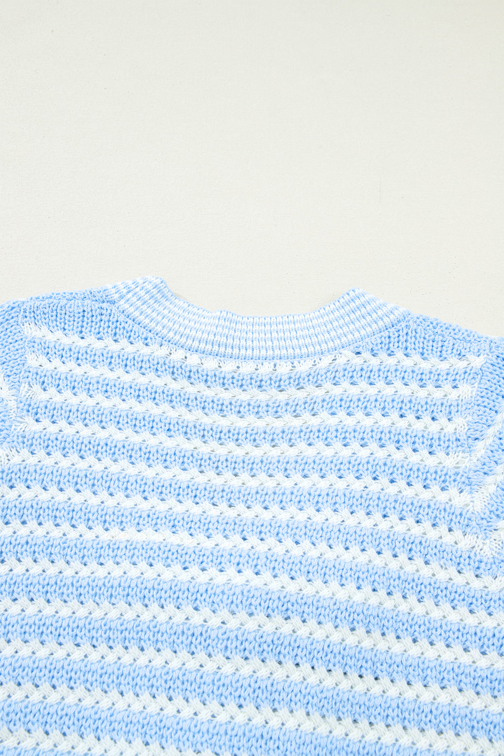 Striped Bow Knot Short Sleeve Top