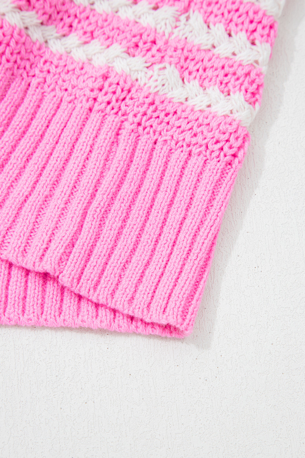 Striped Bow Knot Short Sleeve Top