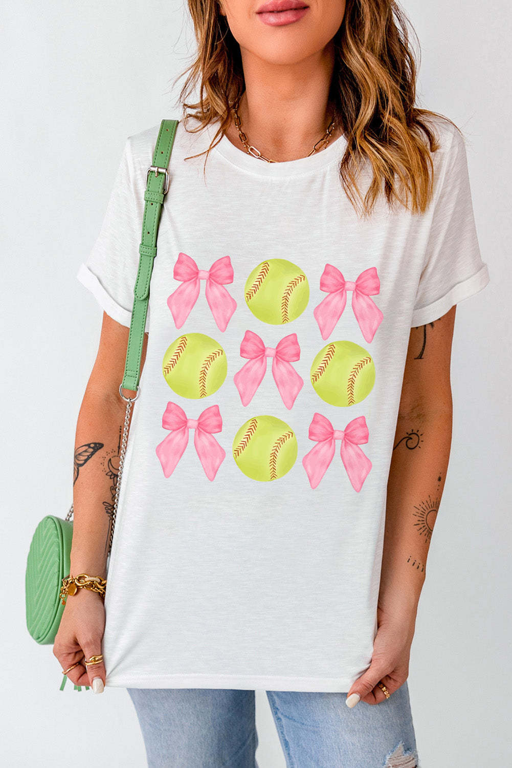 Bow Tie Baseball GraphicTee