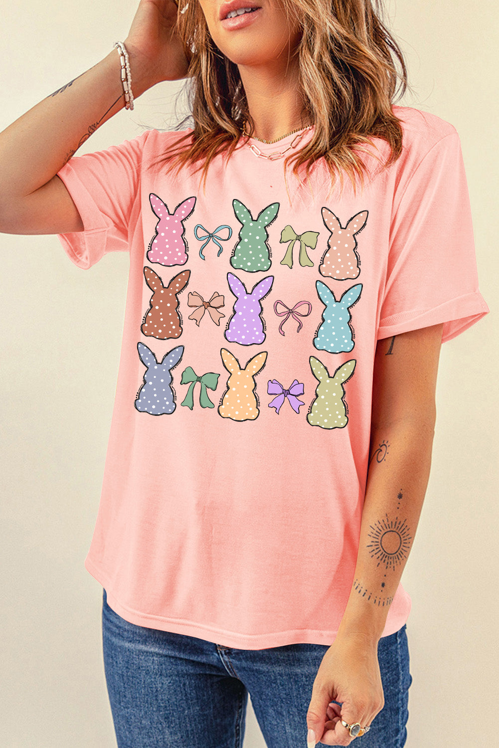 Dotty Bunny Bow T-Shirt