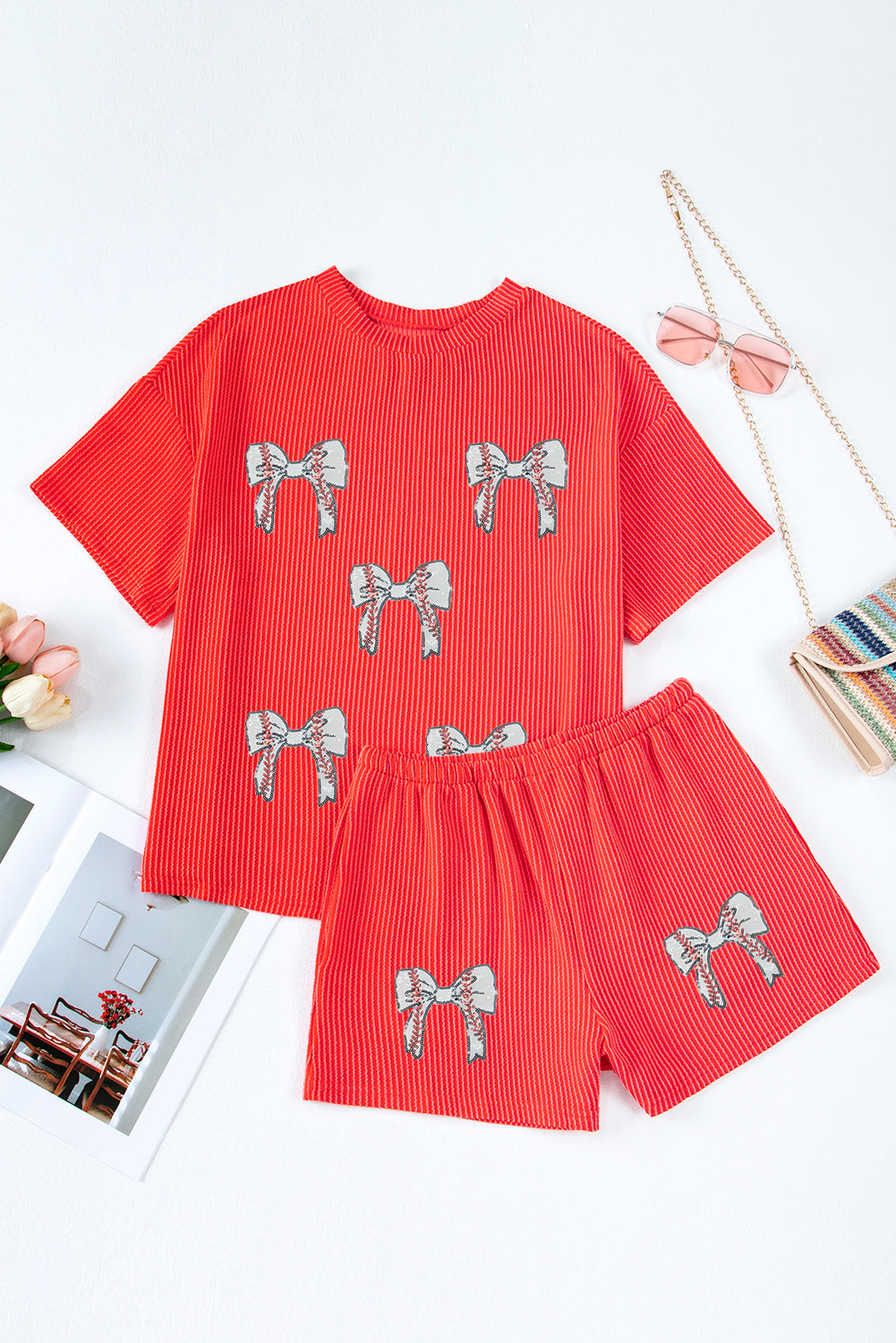 Glitter Baseball Short 2pcs Outfit