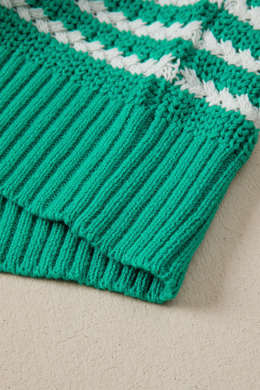 Striped Bow Knot Short Sleeve Top