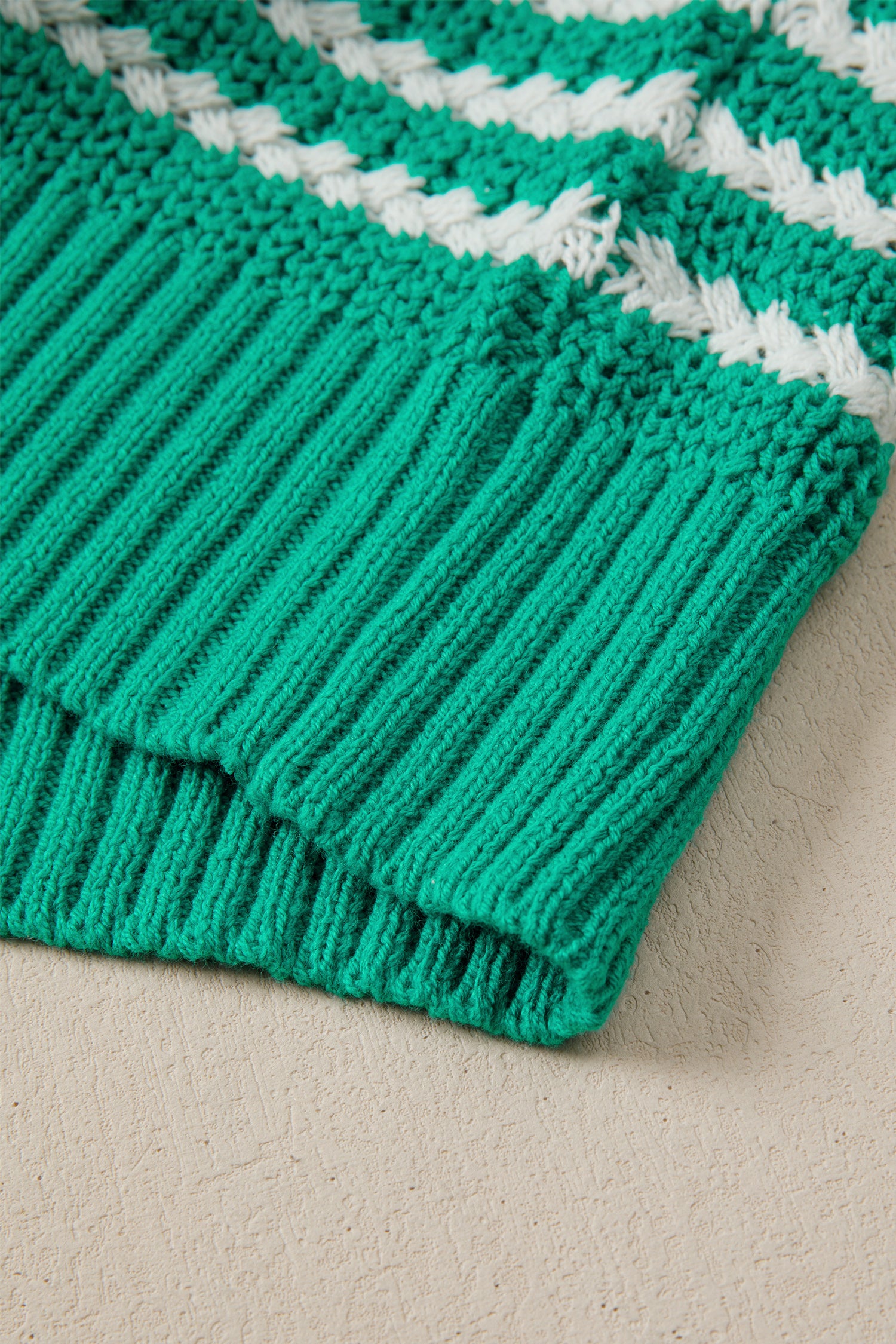 Striped Bow Knot Short Sleeve Top