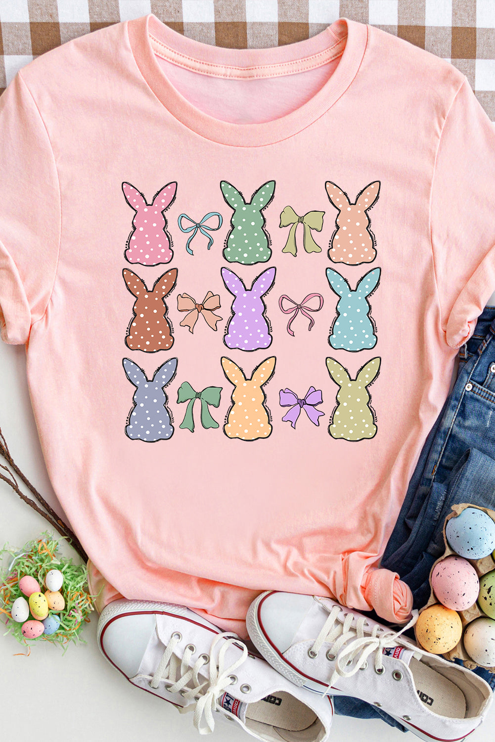 Dotty Bunny Bow T-Shirt