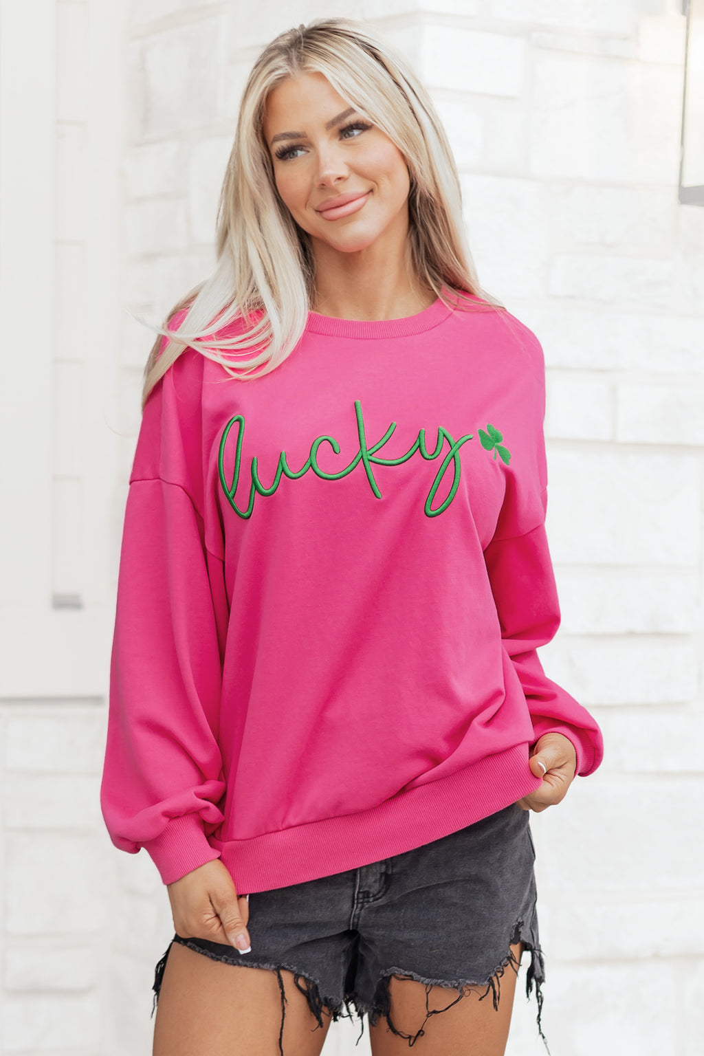 Lucky Clover Pullover Sweatshirt