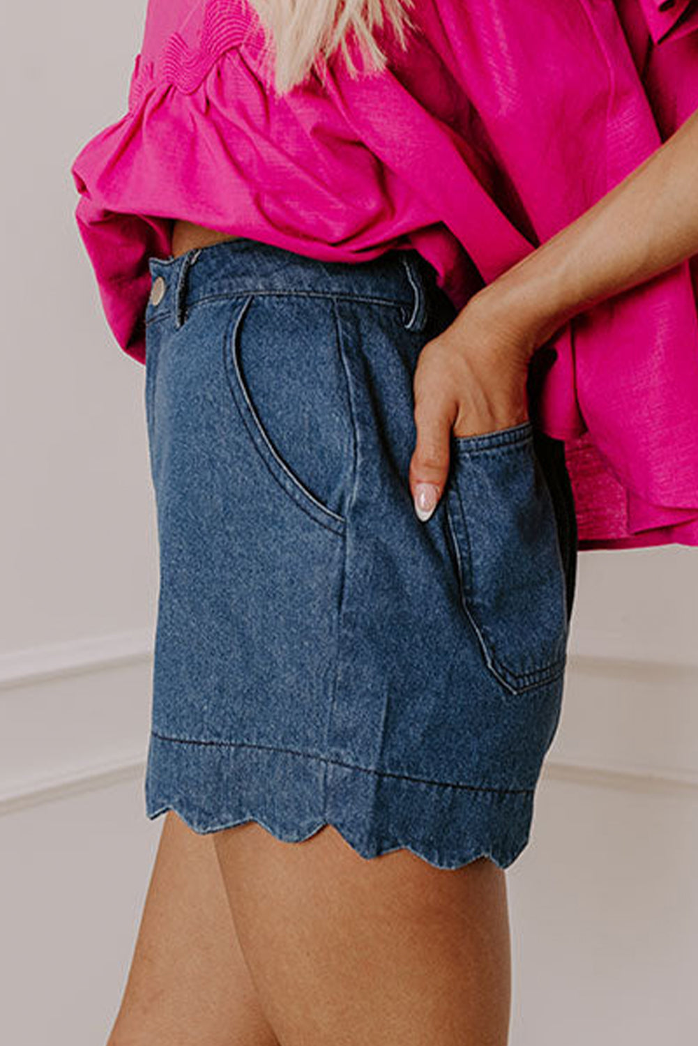 High Waist Denim Shorts