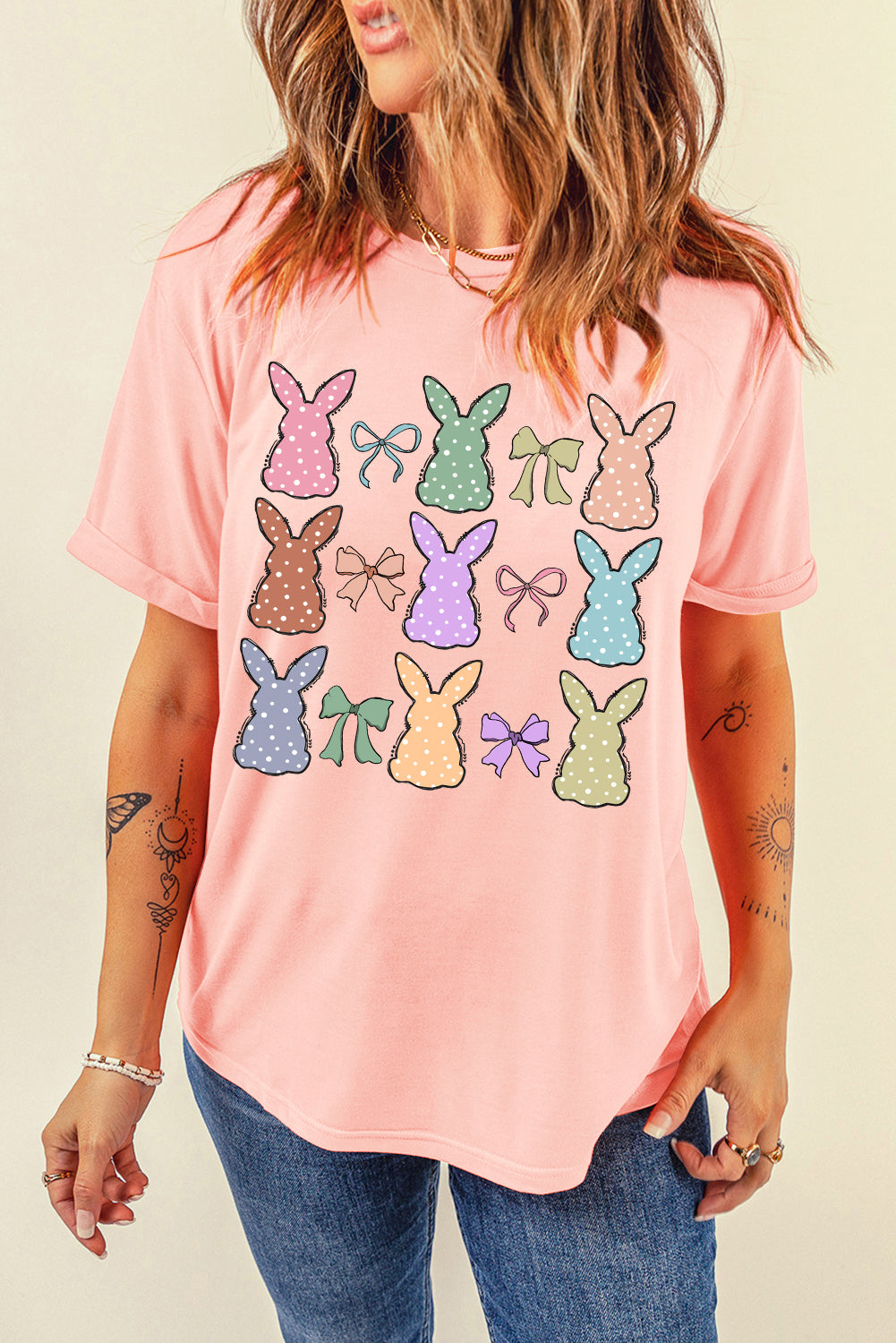Dotty Bunny Bow T-Shirt