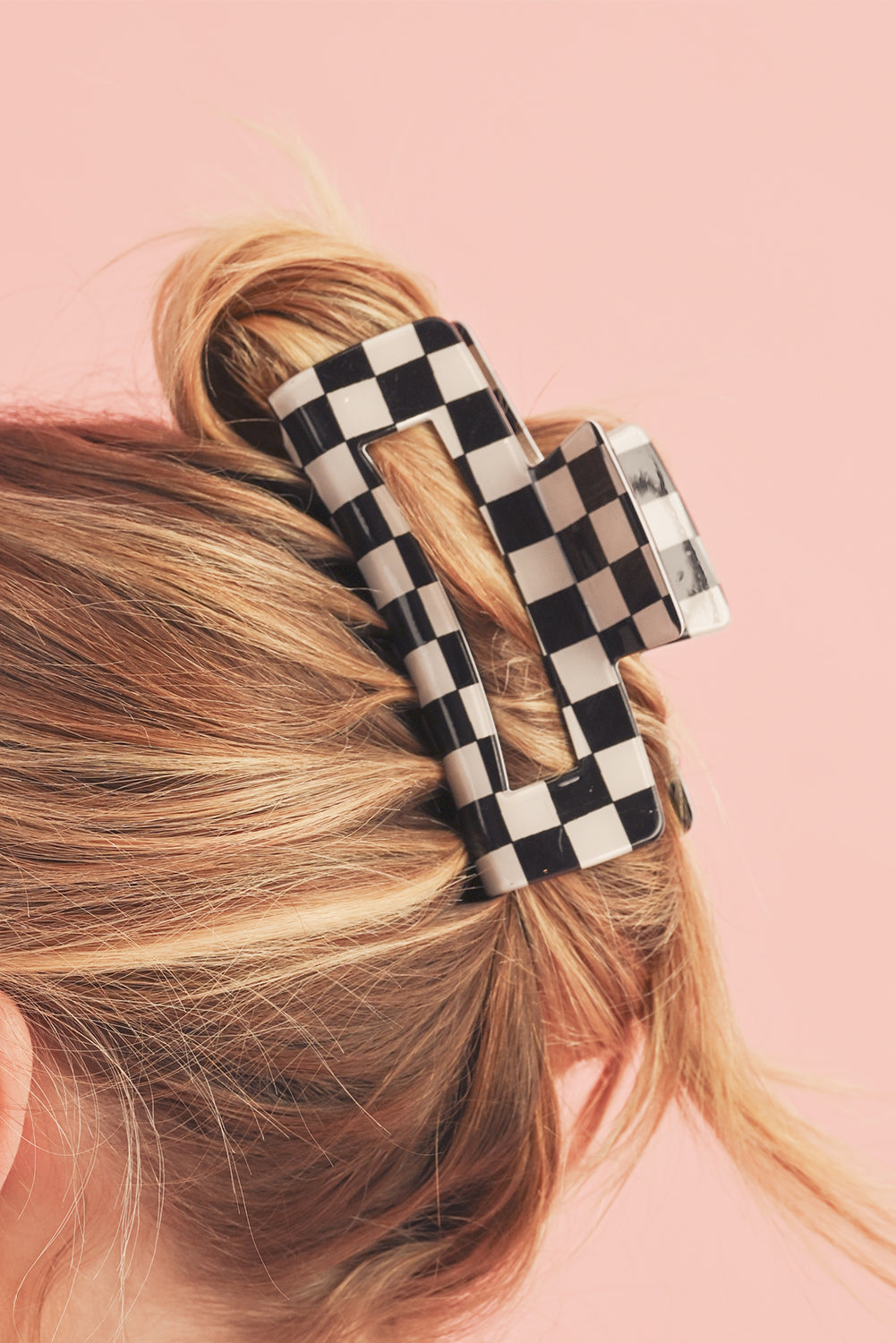 Checkered Hair Clip