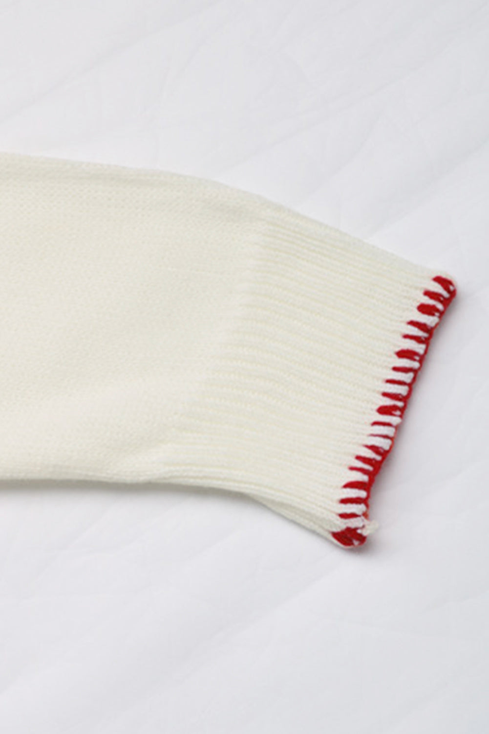 Bow Pattern Loose Graphic Sweater