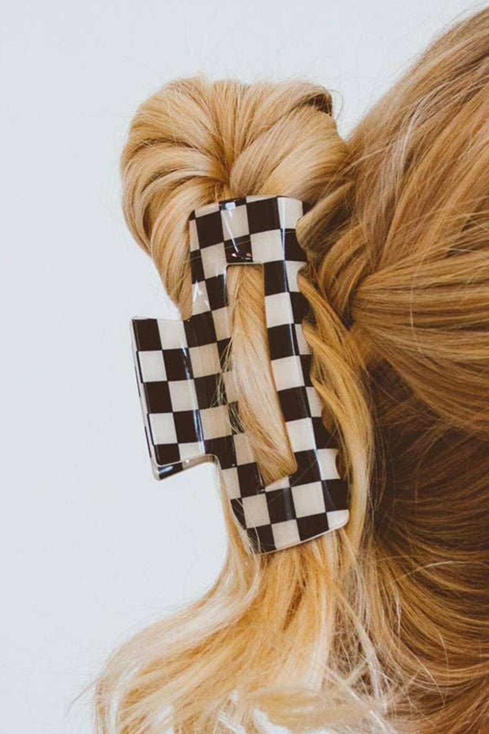 Checkered Hair Clip