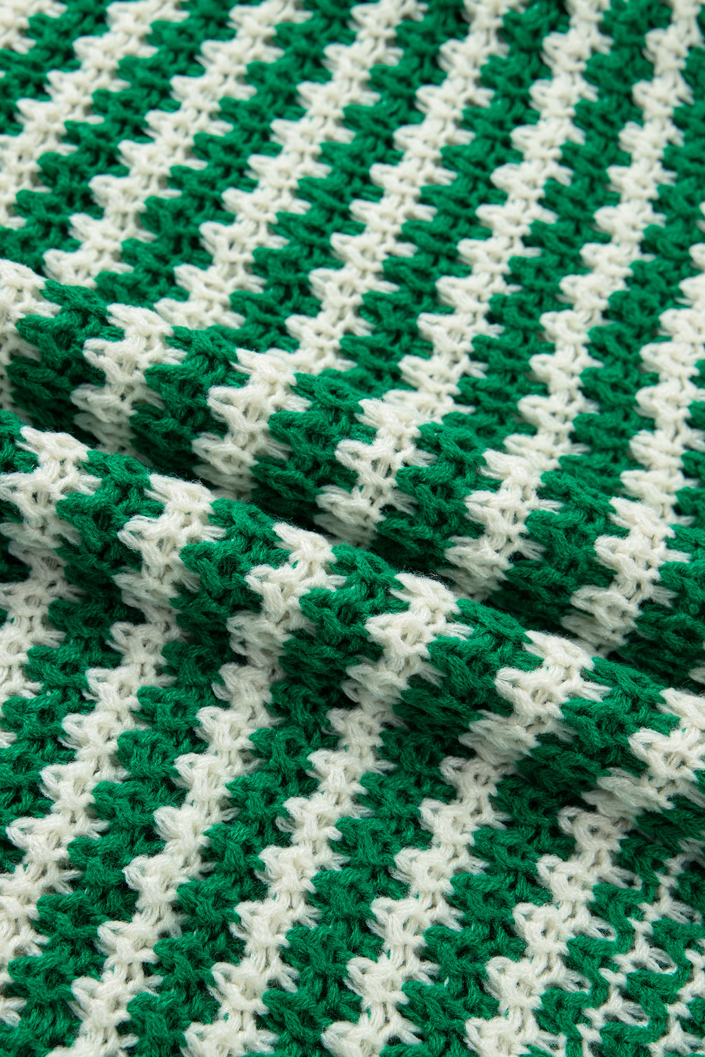 Striped Draped Sleeve Sweater