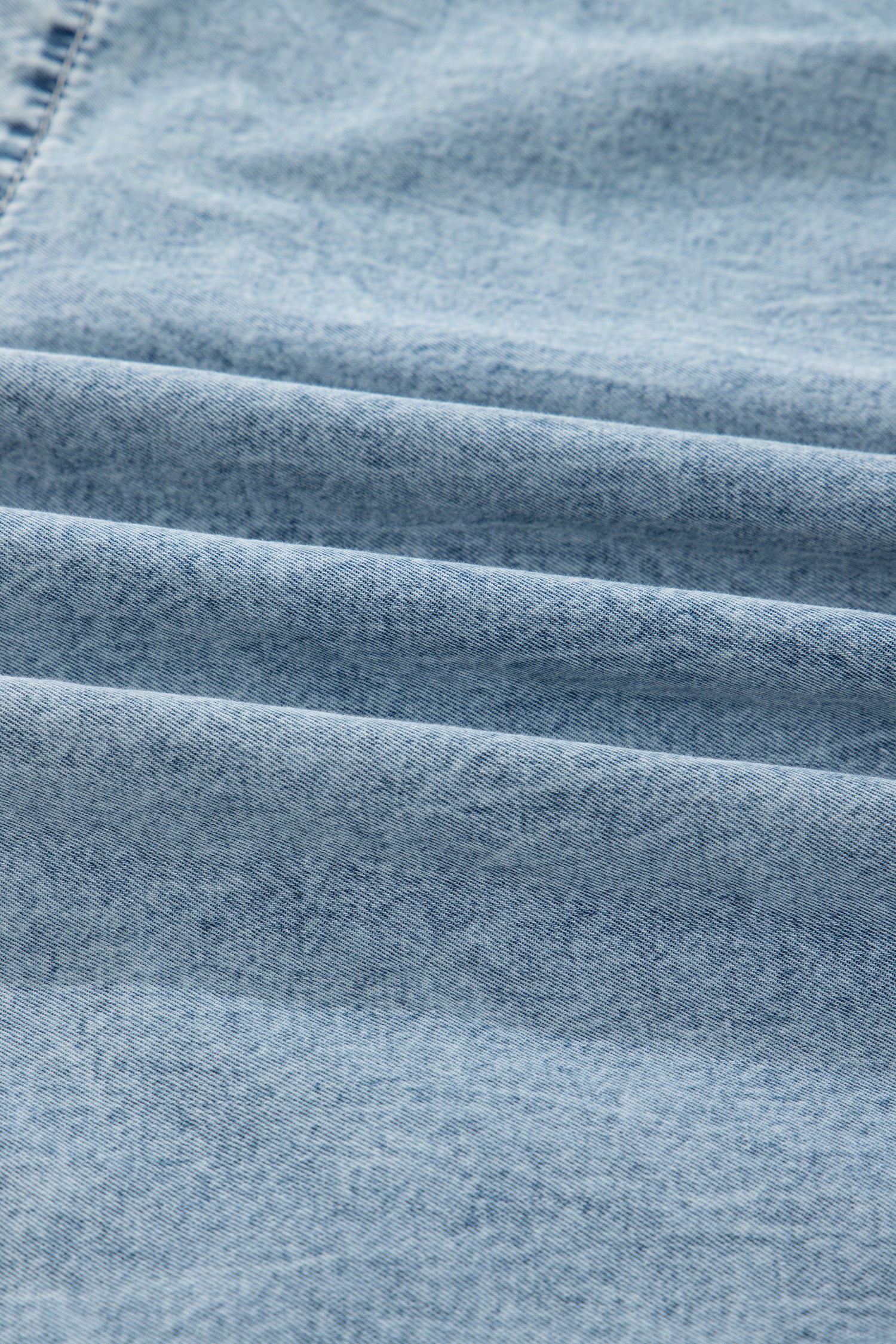 Dusk Blue Light Wash Tiered Flowy Overall Denim Dress