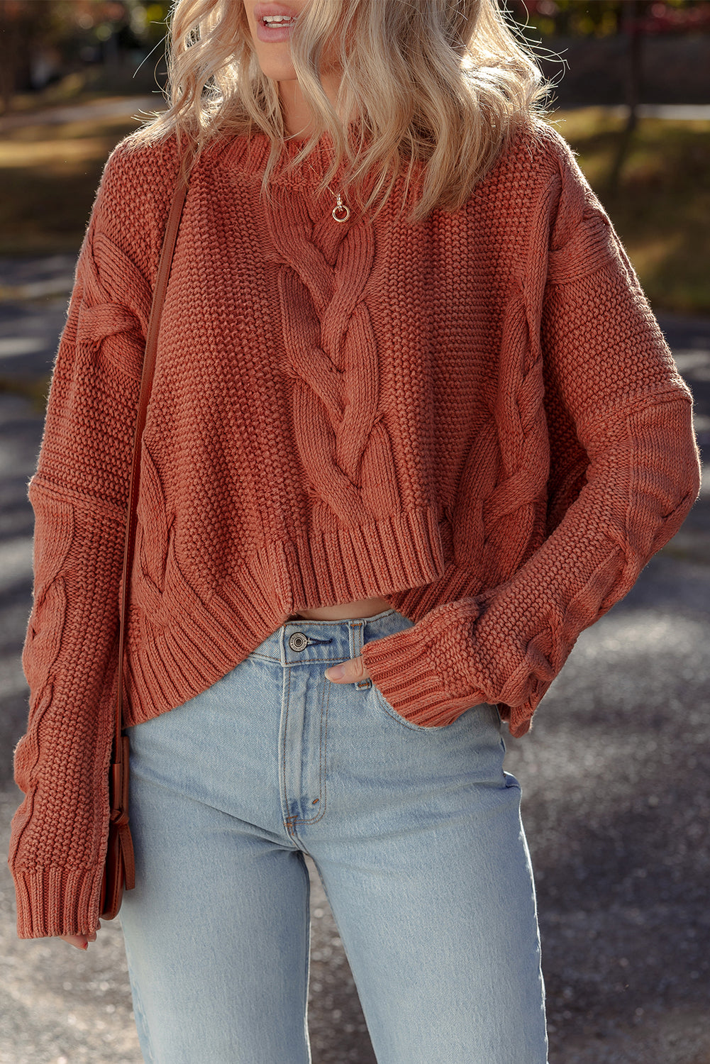 Burl Textured Knit Sweater