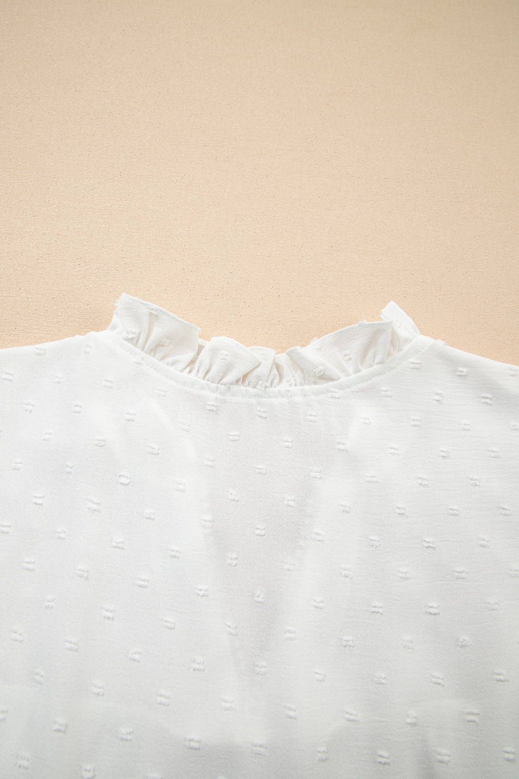 Plus Size Swiss Dot Ruffle Lace V Neck Tank Top