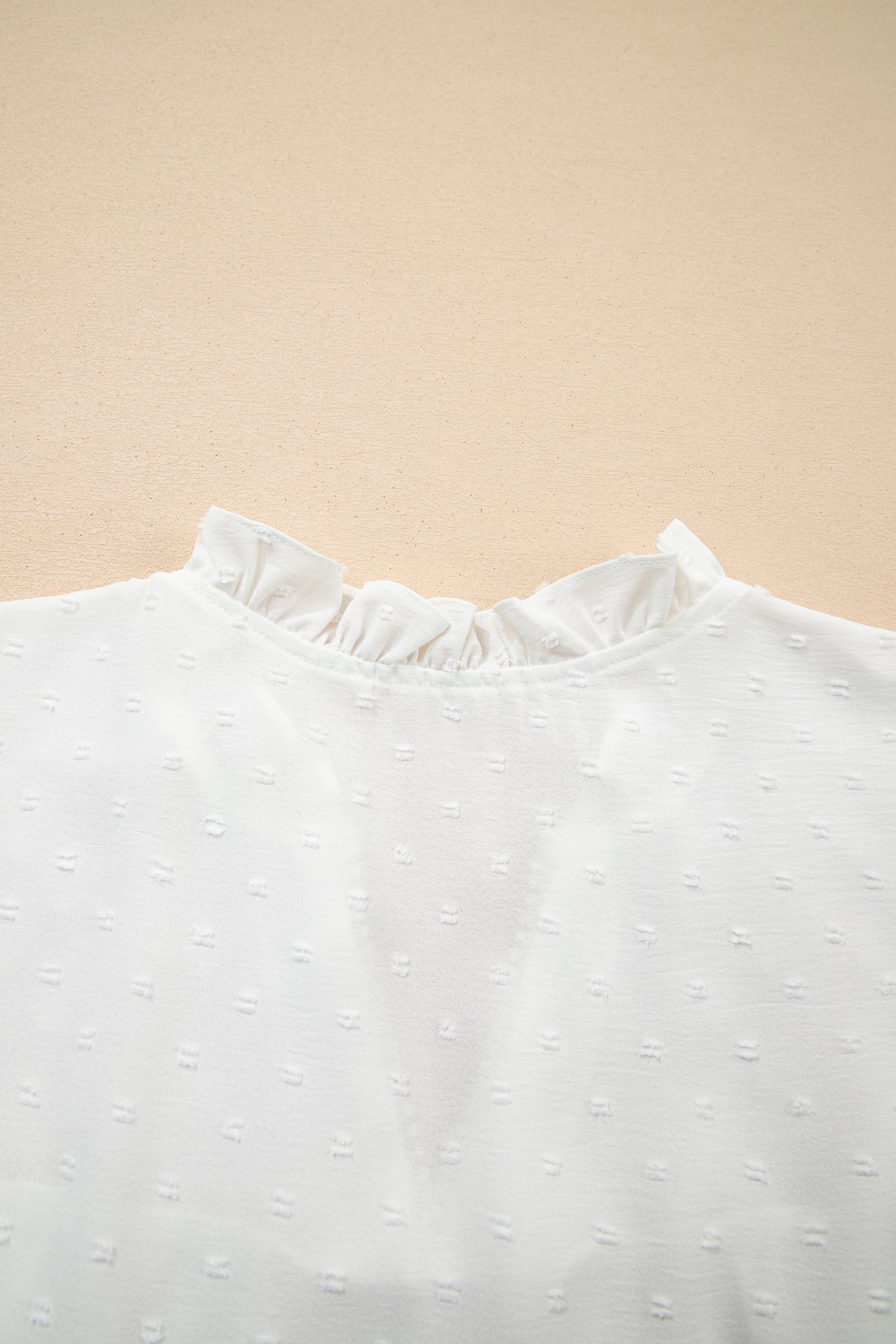 Plus Size Swiss Dot Ruffle Lace V Neck Tank Top