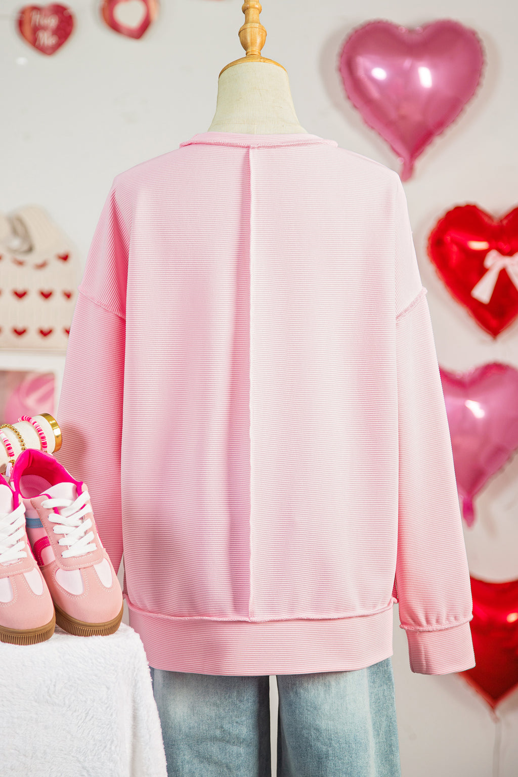 You are so Loved Bow Graphic Pullover Top