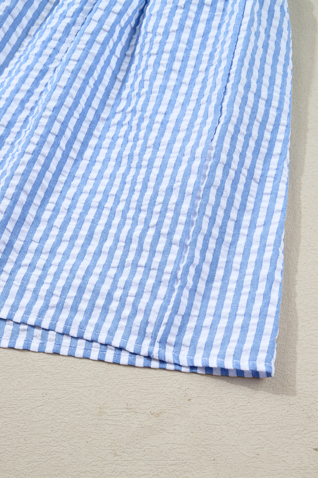 Plus Size Stiped Puff Sleeve Tiered Curvy Dress