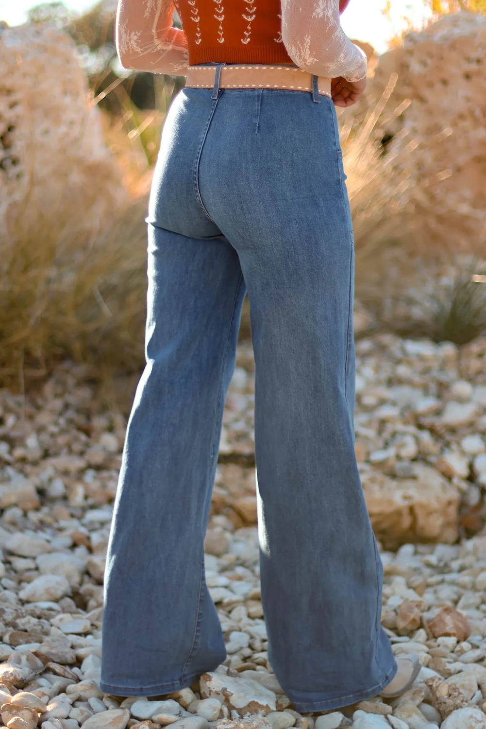 Ashleigh Blue High Waist Wide Leg Jeans